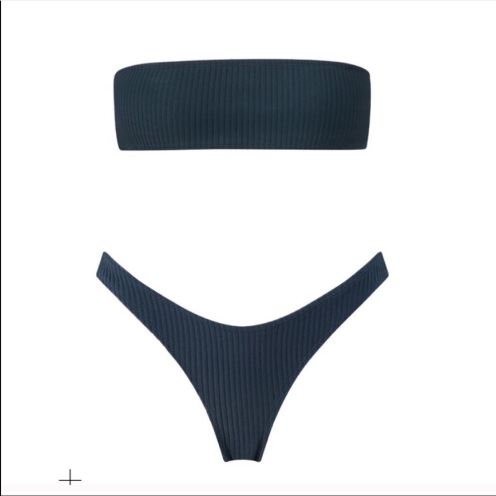 NWT Triangl Navy Twinnie Neoprene Bikini SIZE S+/L